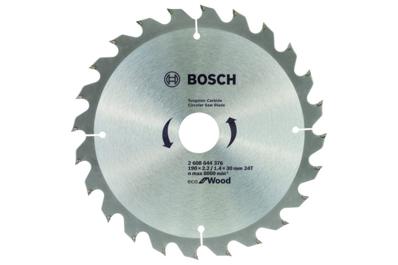 Диск пильный 190 х 30 мм 24T ECO for Wood BOSCH 2608644613