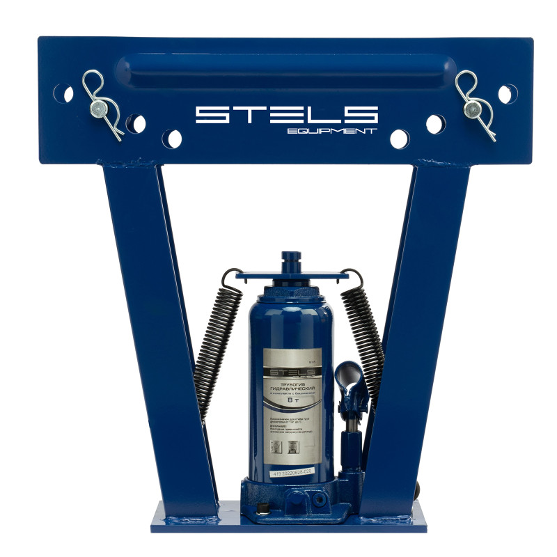 Трубогиб гидравлический, 8 т, в комплекте с башмаками 1/2-1, пластиковый кейс, Stels