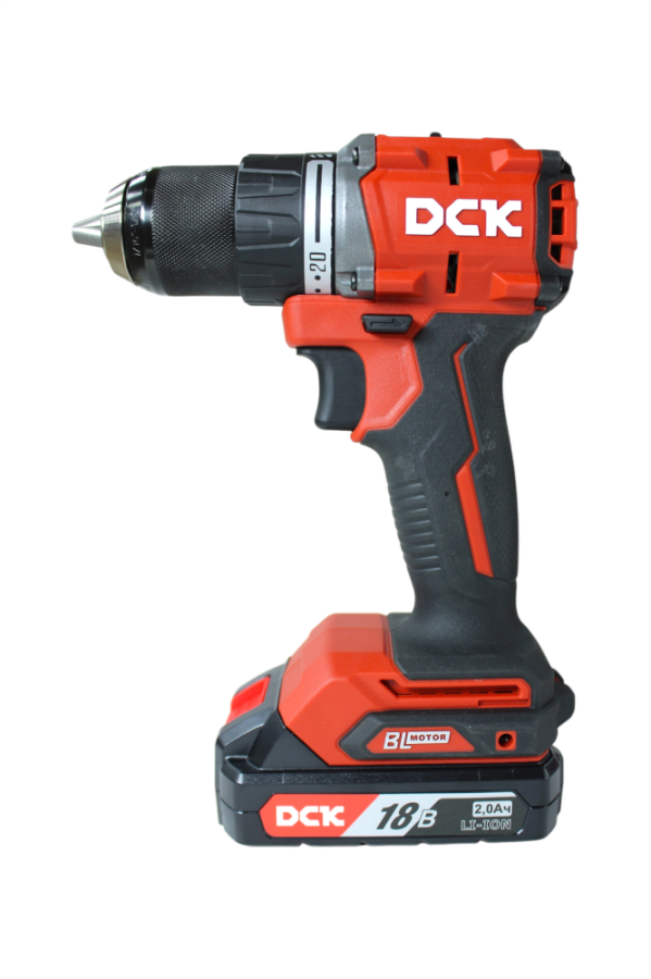 Дрель-шуруповерт аккумуляторная ударная DCK KDJZ2060i 18В, 2*2А/ч. 60нм, кейс