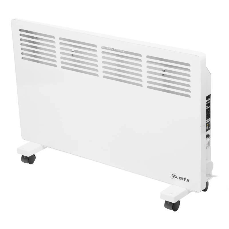 Конвектор электрический КМ-2000.2, 230 В, 2000 Вт, X-образный нагреватель, колеса, термостат // MTX