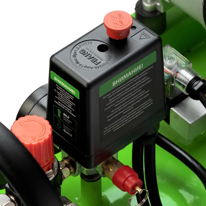 Компрессор безмаслянный малошумный МБ 2250/100, 2250 Вт, 100л, 400 л/мин Сибртех