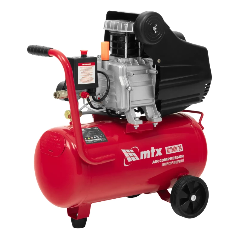 Компрессор воздушный DC1500L/24, 1,5 кВт, 24 л, 210 л/мин MTX