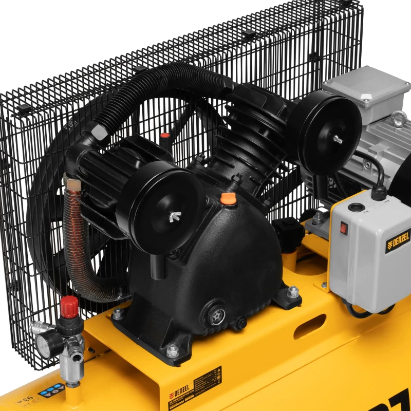 Компрессор воздушный рем. привод BCV 5500-T/270, 5,5 кВт, 270 литров, 850 л/мин Denzel