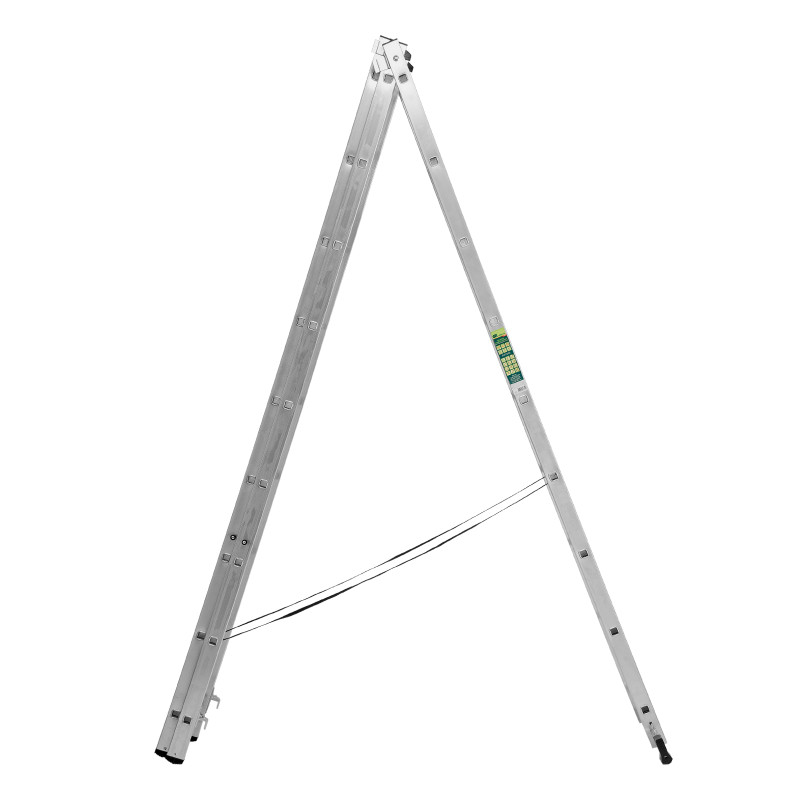 Лестница, 3 х 9 ступеней, алюминиевая, трехсекционная, Сибртех